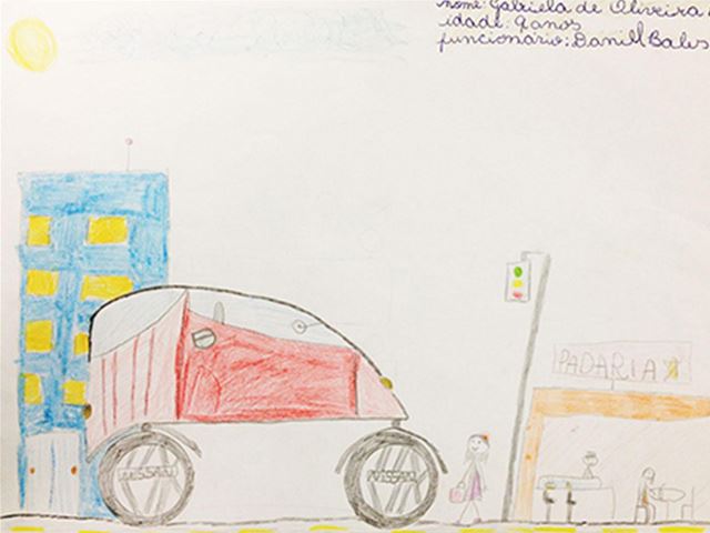 Nissan разработал профессиональные визуализации из детских рисунков