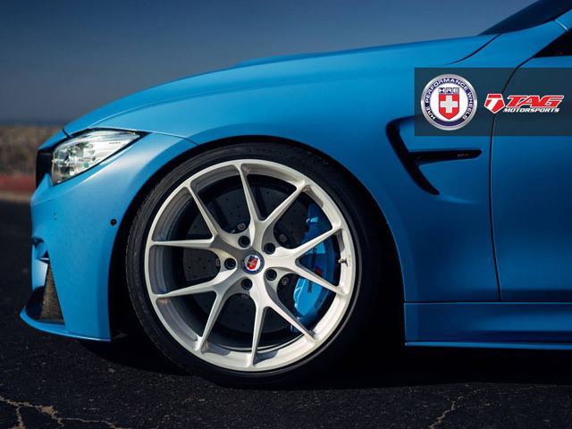 BMW M4 потрясающего цвета на великолепных дисках