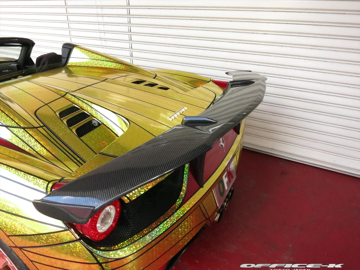Золотая акула Ferrari 458 Italia от Office-K Тюнинг