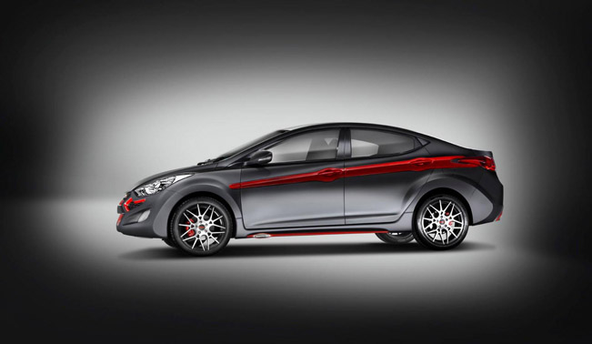 Красно-черный Hyundai Elantra от DC Design