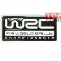 Шильдик  WRC black 80x37 мм на Subaru