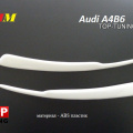 Реснички - накладки на фары на Audi A4 B6