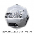 Реснички на фары для Nissan Almera G15 / Sylphy G11