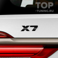 Черный шильдик X7 для BMW X7 G07
