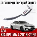 Сплиттер Samura на передний бампер для Toyota Camry XV70