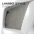 Пластиковая тюнинг сетка Lambo Type I для авто бамперов – Сота 10х19 мм
