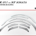 Молдинг колесных арок Safe Chrome на Hyundai Sonata 5 (NF)