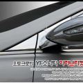 Молдинг на крепления боковых зеркал Auto Clover Chrome B410 на Hyundai Sonata 6 (YF)