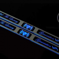 Накладки на пороги в салон с подсветкой Art-X Chrome на Kia Picanto 2