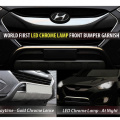 Накладка на передний бампер с подсветкой тюнинг Saewon на Hyundai ix35