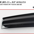 Дефлекторы боковых окон Safe Smoked на Hyundai Sonata 5 (NF)