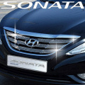 Декоративные накладки на решетку радиатора Art-X Cristall на Hyundai Sonata 6 (YF)
