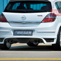 Накладка на задний бампер Rieger на Opel Astra H 5D