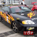 Наклейки на авто - полноформатный комплект Burn на Hyundai Tiburon Coupe