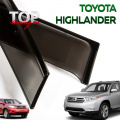 Дефлекторы окон оригинальные тонированные на Toyota Highlander 2