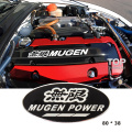 Металлический шильдик Mugen Power Black 80 x 38 на Honda