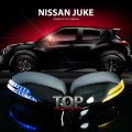 Крышки на зеркала с подсветкой для Nissan Juke 1 F15 (комплект) ХРОМ