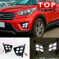 Ходовые огни в бампер на Hyundai Creta