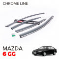 Дефлекторы окон Chrome Line на Mazda 6 GH