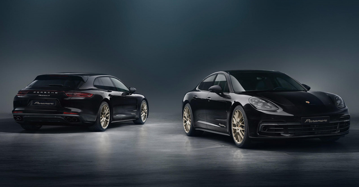 Porsche Panamera быстро едет