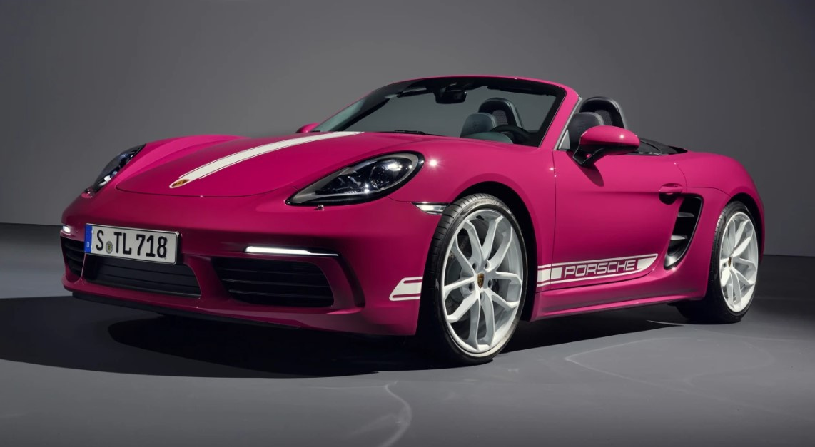 Porsche Boxster 2020 красный кабриолет