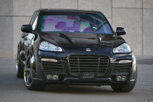 Набор из 3-х радиаторных решеток для переднего бампера из набора тюнинг обвеса Магнум 2 для Порш Кайен 957.