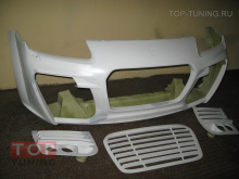 Набор из 3-х радиаторных решеток для переднего бампера из набора тюнинг обвеса Магнум 2 для Порш Кайен 957.