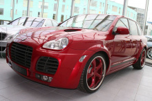 Панель номерного знака - Магнум, тюнинг Порш Кайен 955. 