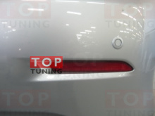 1283 Светодиодные вставки в задний бампер Red Type на Toyota Camry V50 (7)
