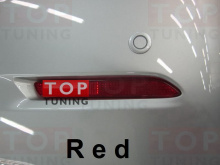 Светодиодная вставка в задний бампер - современный вариант дополнения штатной задней оптики для Toyota Camry V50.