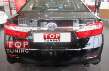 Светодиодная вставка в задний бампер - современный вариант дополнения штатной задней оптики для Toyota Camry V50.