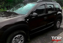 НАКЛАДКИ / ПРОТЕКТОРЫ НА ДВЕРИ - МОДЕЛЬ ИКС ФОРС ТЮНИНГ РЕНО ДАСТЕР (1 ПОКОЛЕНИЕ, РЕСТАЙЛИНГ)