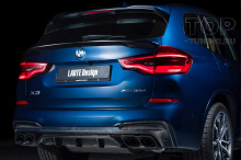 Оригинальный спойлер Larte Design на крышку багажника BMW X3 G01