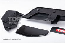 Диффузор заднего бампера + боковые элероны - Тюнинг BMW X5 F15 - обвес Перформанс (черный глянец) 