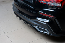 Тюнинг Stinger для Hyundai Solaris 2 – задний бампер с имитацией выхлопа