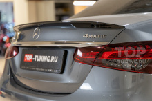 Тюнинг спойлер на крышку багажника для Мерседес Е класс 2020+ 