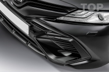 ТЮНИНГ ТОЙОТА КАМРИ XV70 (2018+) НАКЛАДКА GT НА ПЕРЕДНИЙ БАМПЕР