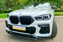 ТЮНИНГ БМВ Х6 (G06, 2019+) НАКЛАДКИ (СЕРПЫ) НА ПЕРЕДНИЙ БАМПЕР - ОБВЕС RENEGADE