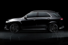 10891 Юбка Larte Design на передний бампер для Mercedes GLE