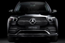 10892 Сплиттер Larte Design на передний бампер для Mercedes GLE