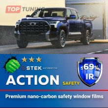 Бронирование стекол с защитой от ультрафиолета в авто 99% – пленка STEK Action Safety в Топ Тюнинг Москва