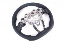 Руль для Мазда СХ-5 с анатомией, черный, перешив