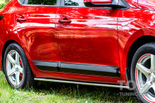 Комплект протекторов на двери для Хендай Солярис 2 купить