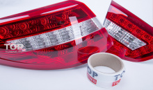 Светодиодная тюнинг-оптика для Hyundai ix35 - Задние фонари Superlux, модель Мерседес Стайл - Прозрачные, красные.