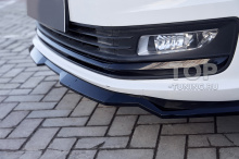 Накладка ГТ для переднего бампера Фольксваген Поло 5 (седан) купить
