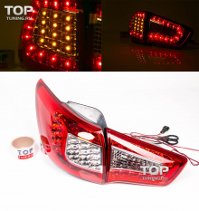 Светодиодная задняя оптика RED CRYSTAL - Тюнинг КИА СПОРТАЖ 3. 