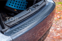 Купить защитную накладку на ударную зону заднего бампера Митсубиси Аутледнер 2