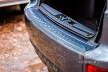 11529 Накладка Bastion на задний бампер для Mitsubishi Outlander 2