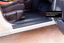 11548 Накладки Bastion на внутренние пороги Nissan Qashqai 2