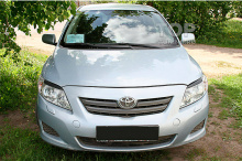 Накладки на передние фары (Реснички) Toyota Corolla SD 2007-2010